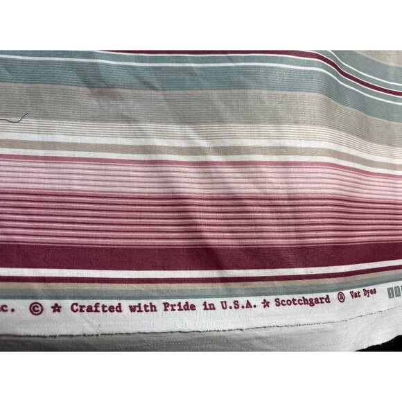 Pamela Joan Kessler Concord Striped Fabric 1/2 yard x 54" Cotton Blend Multicolo - Picture 5 of 7